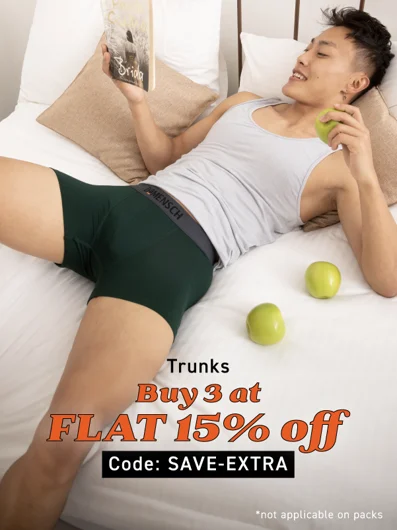 Pack of 2 Cotton Trunk Without Elastic for Men Dilip