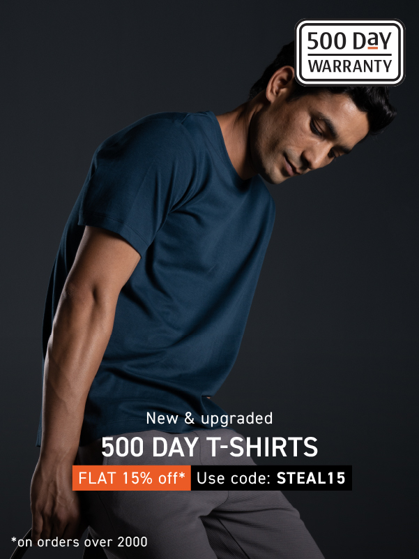 Buy Anti Shrink 500-Day Tshirt Online in India - DaMENSCH