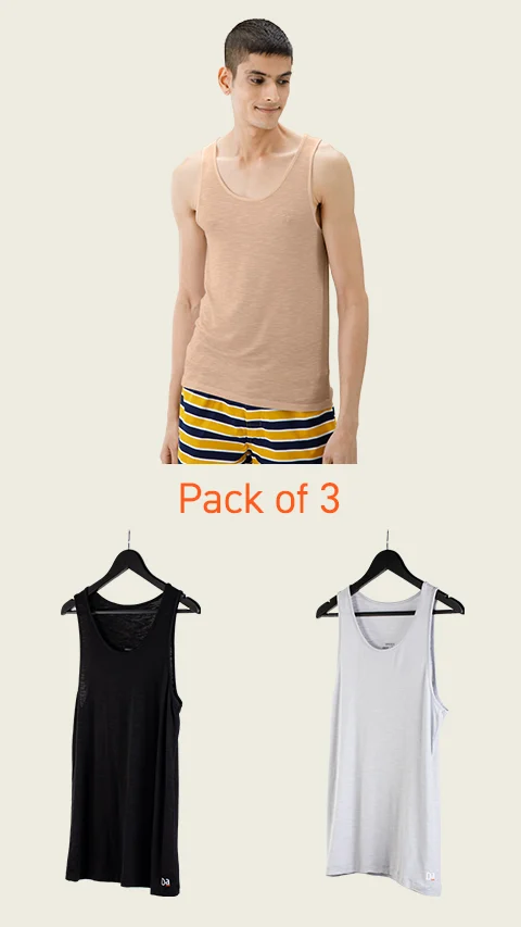Value-Deal Neo-Skin Vests Natural Black, Breezy Beige, Crisp Grey