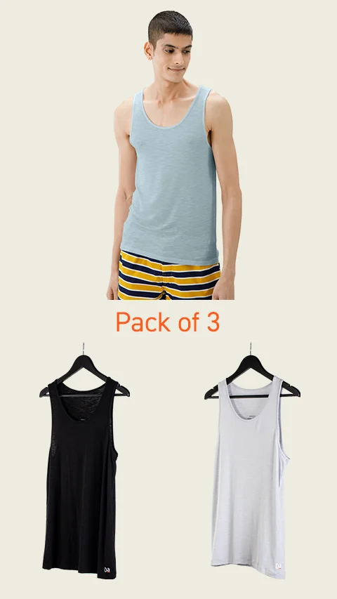 Value-Deal Neo-Skin Vests Natural Black, Crispy Grey, Ice Blue