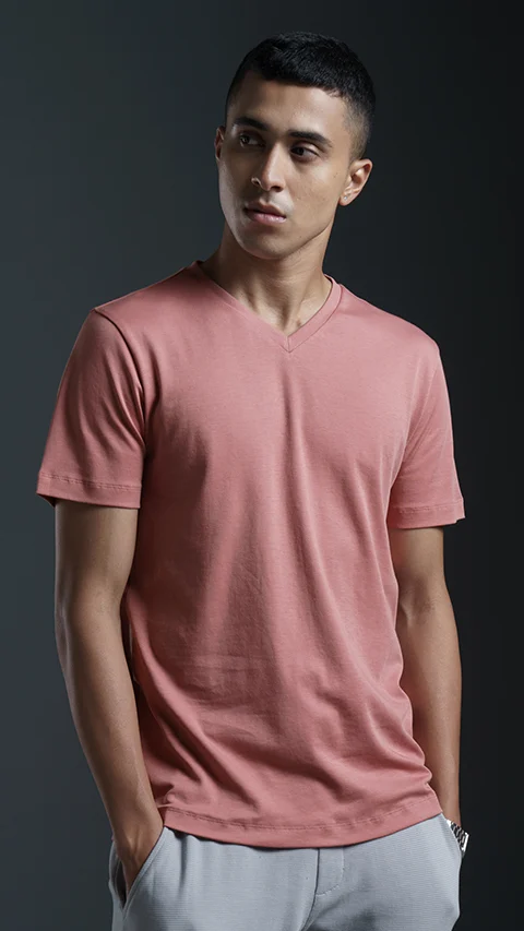 500 Day Anti-Shrink T-Shirt- Dusty Pink