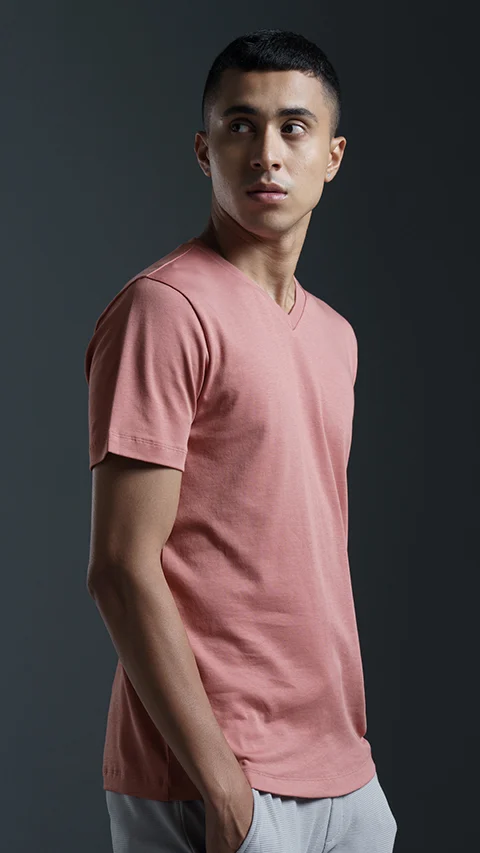 500 Day Anti-Shrink T-Shirt- Dusty Pink