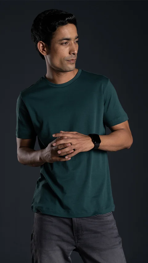 500 Day Anti-Shrink T-Shirt Planet Green