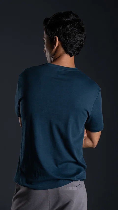 500 Day Anti-Shrink T-Shirt Firm Blue