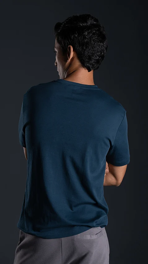 500 Day Anti-Shrink T-Shirt Firm Blue