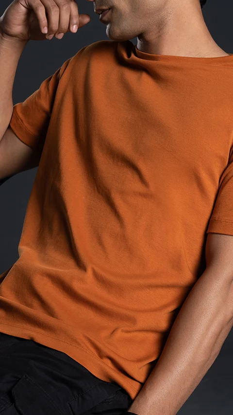 500 Day Anti-Shrink T-Shirt Tan Brown