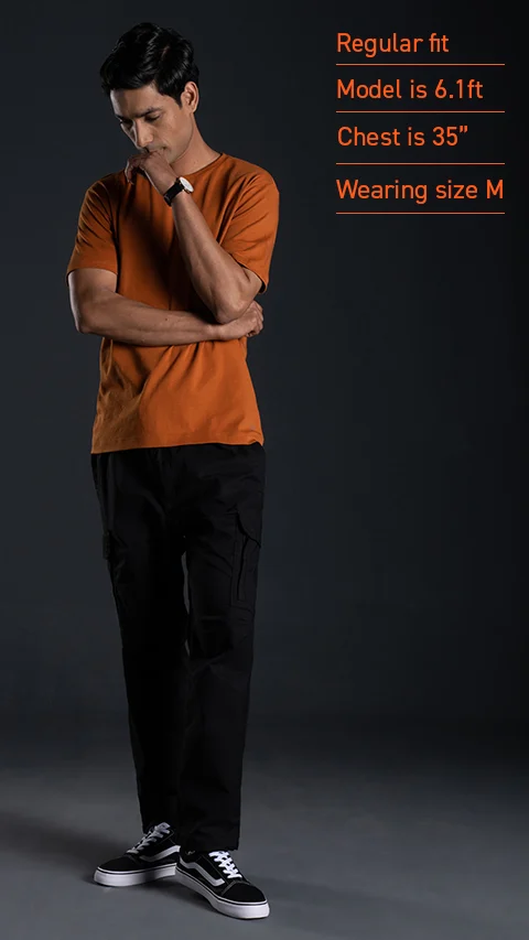 500 Day Anti-Shrink T-Shirt Tan Brown