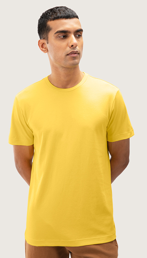 Buy Mens 500 Day T-Shirt Yellow Haze Online | DaMENSCH