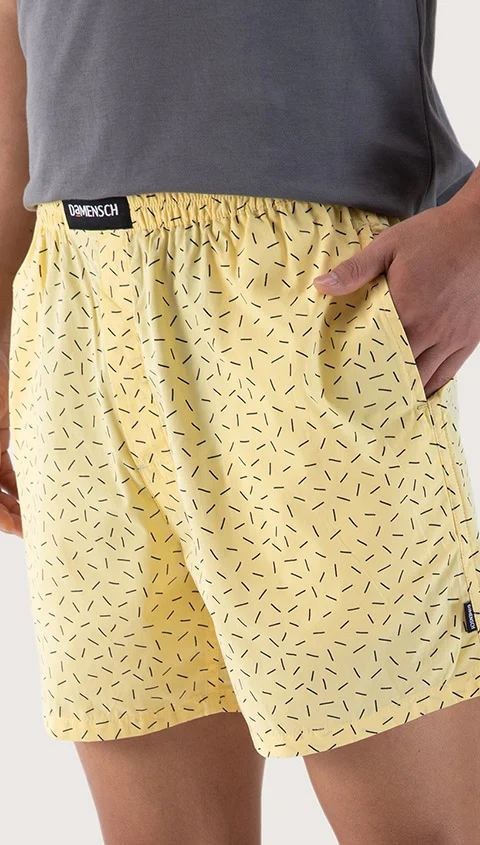 BREEEZE Ultra-light Boxer Shorts Abstract Yellow