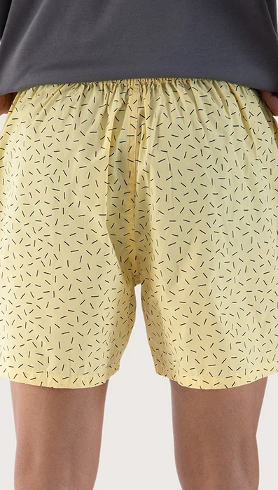 BREEEZE Ultra-light Boxer Shorts Abstract Yellow