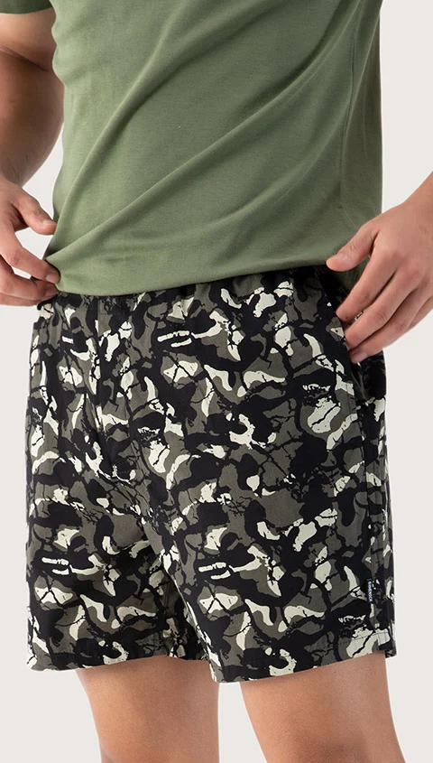 BREEEZE Ultra-light Boxer Shorts Camo Grey