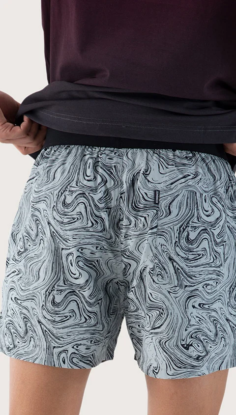 BREEEZE Ultra-light Inner Boxers Marble Grey