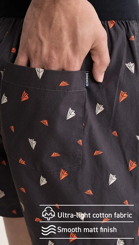 BREEEZE Ultra-light Inner Boxers Paper Plane Grey