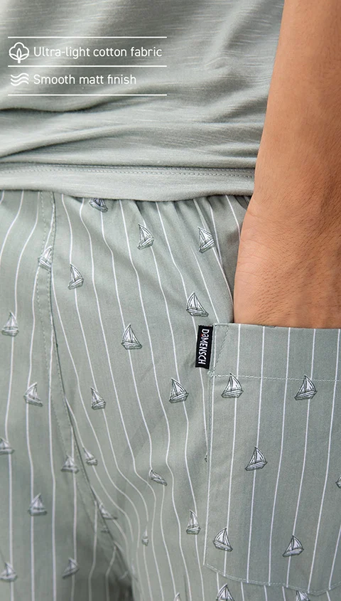 BREEEZE Ultra-light Inner Boxers Sailor Grey