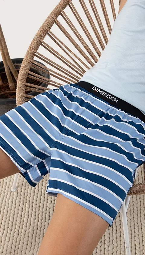 BREEEZE Ultra-light Inner Boxers Tokyo Blue