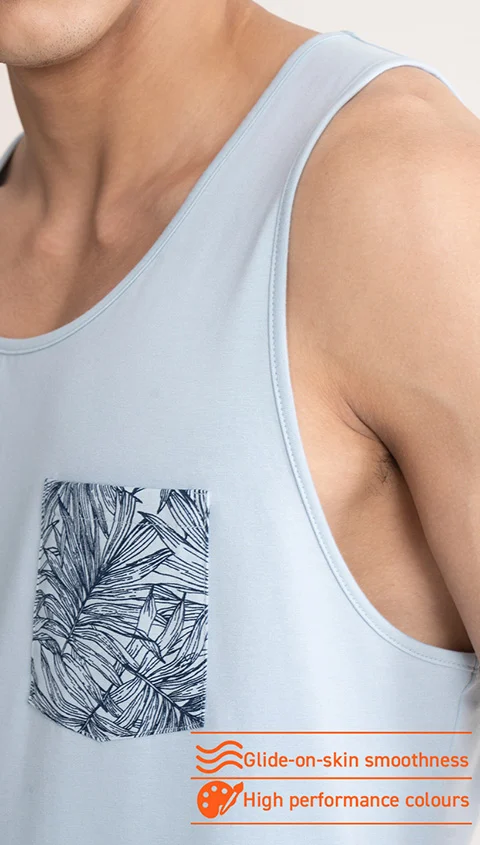 Fluid Casual Tank Tops Celestial Blue