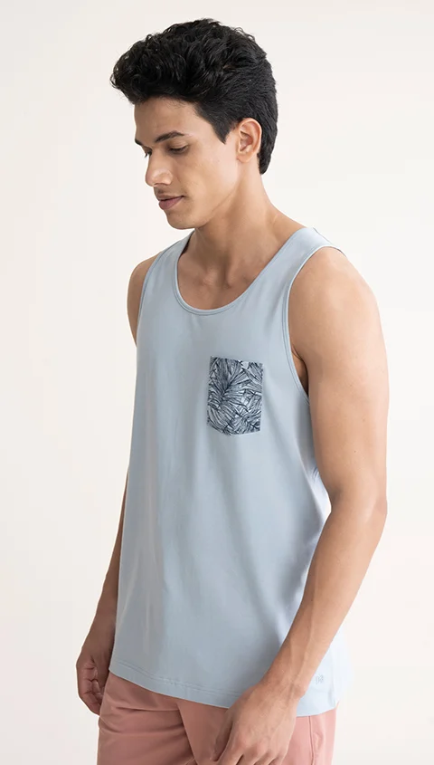 Fluid Casual Tank Tops Celestial Blue