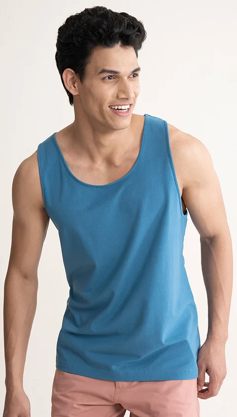 Fluid Casual Tank Tops Nautical Teal