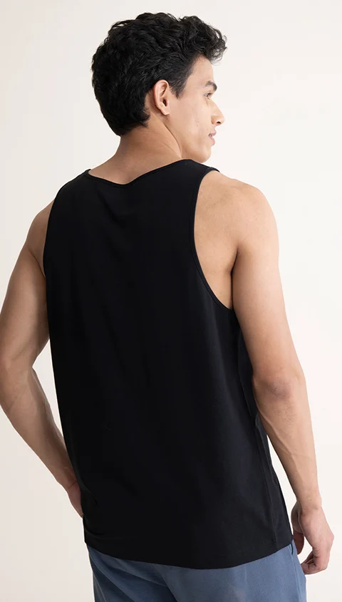 Fluid Casual Tank Tops Old Jet Black