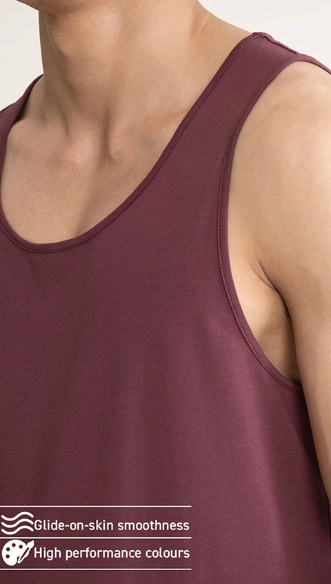 Fluid Casual Tank Tops Sunset Maroon