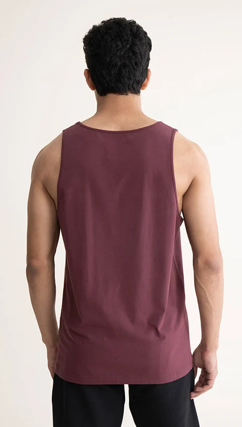 Fluid Casual Tank Tops Sunset Maroon