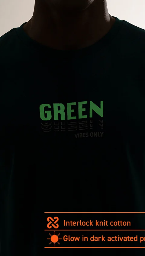 Statement Printed Graphic Tees Graphic- Mountain Green