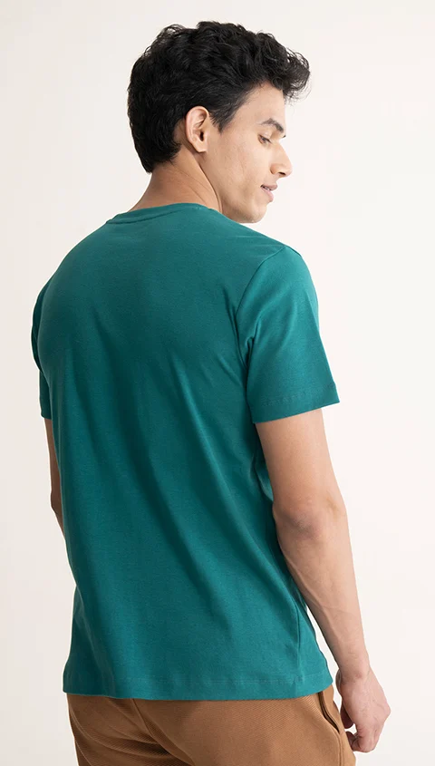 Statement Printed Graphic Tees Graphic- Mountain Green