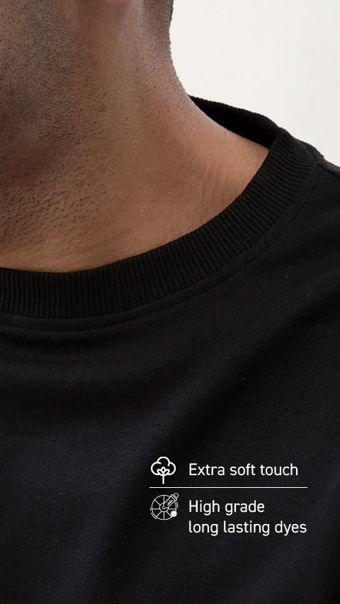 Better Basics Regular Fit Sweatshirt Fire Black