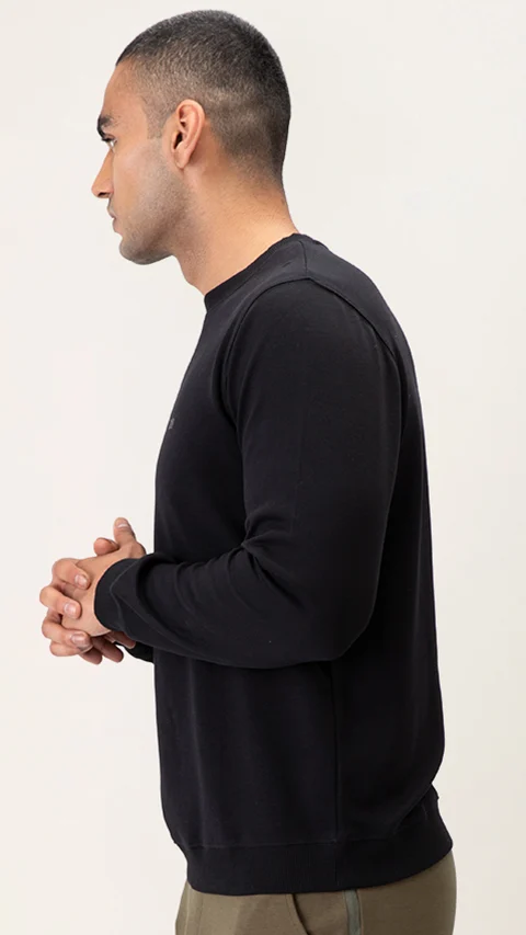 Better Basics Regular Fit Sweatshirt Fire Black