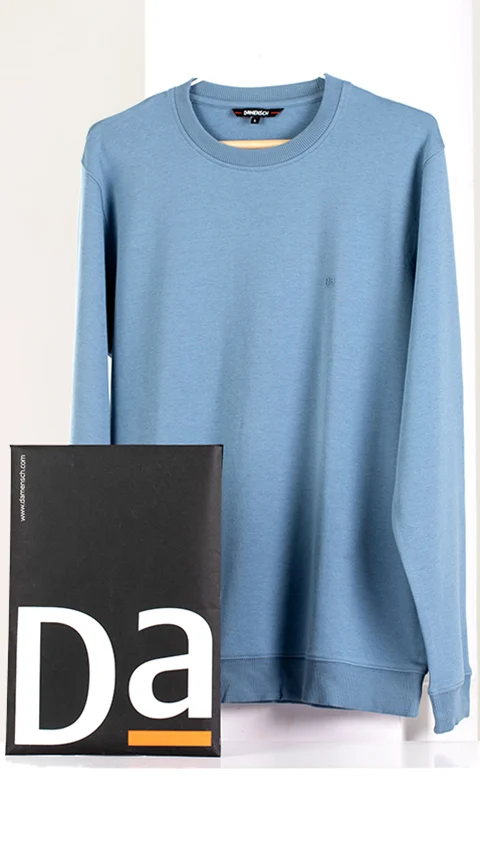 Better Basics Regular Fit Sweatshirt Mistral Blue