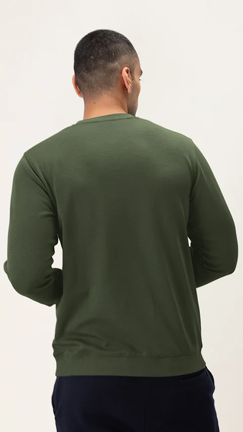Better Basics Regular Fit Sweatshirt Olive Green
