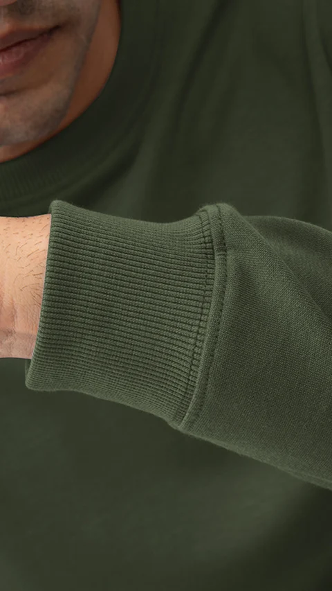 Better Basics Regular Fit Sweatshirt Olive Green