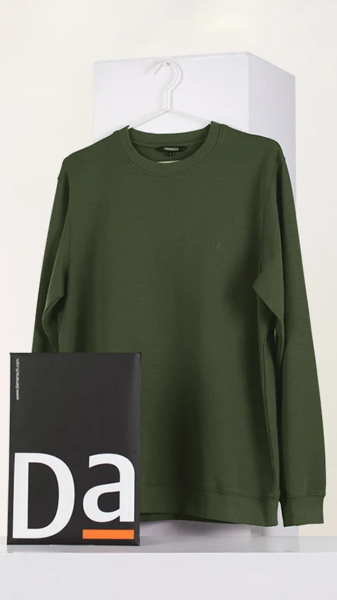 Better Basics Regular Fit Sweatshirt Olive Green