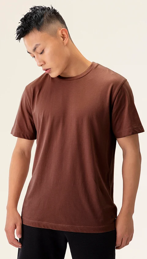 Better Basics Crew T Shirt Hurricane Red