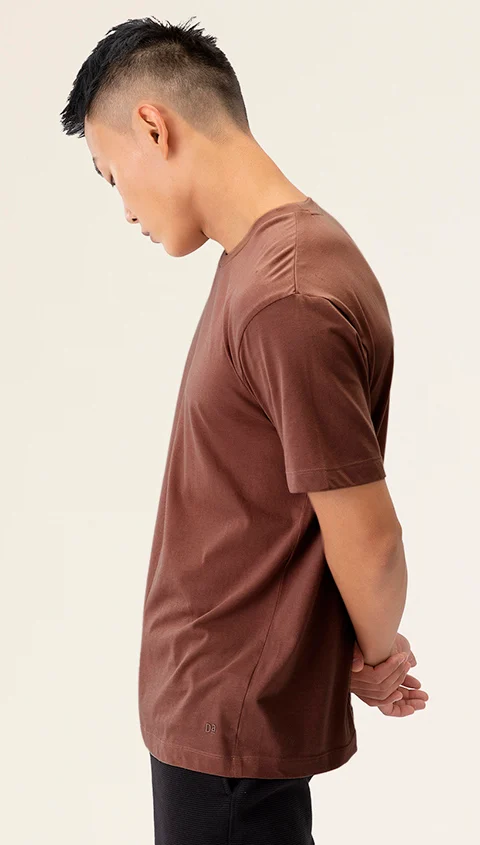 Better Basics Crew T Shirt Hurricane Red