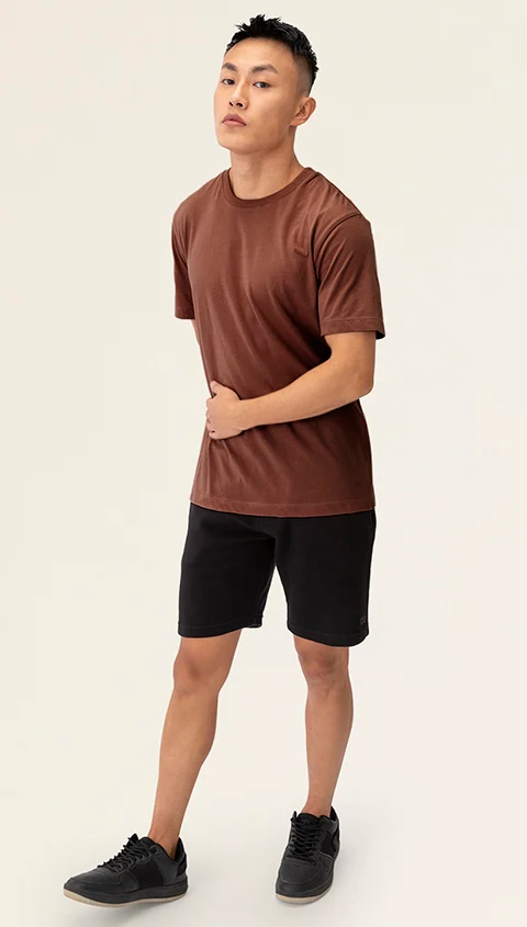Better Basics Crew T Shirt Hurricane Red