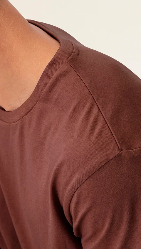 Better Basics Crew T Shirt Hurricane Red