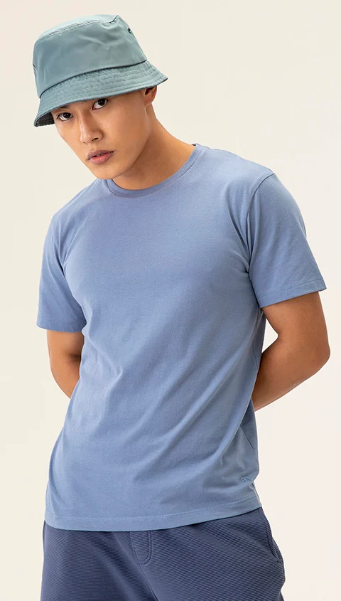 Better Basics Crew T Shirt Jelly Blue