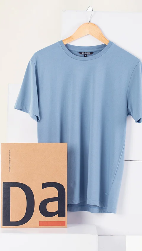 Better Basics Crew T Shirt Jelly Blue