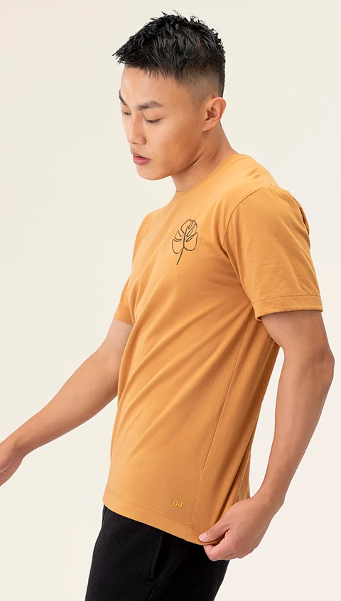 Better Basics Crew T Shirt Moonshine Cinnamon