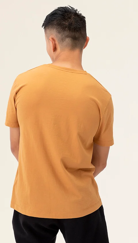Better Basics Crew T Shirt Moonshine Cinnamon