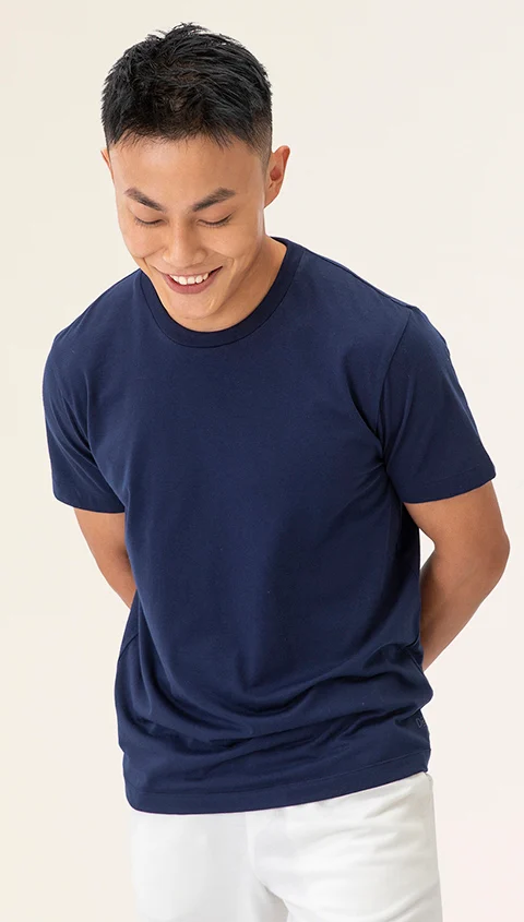 Better Basics Crew T Shirt New Blue