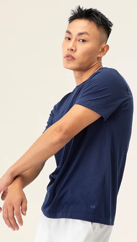Better Basics Crew T Shirt New Blue