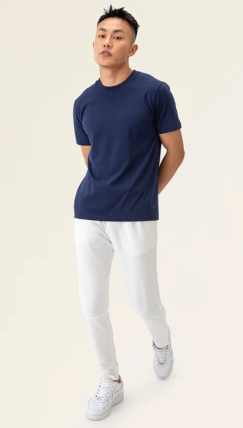 Better Basics Crew T Shirt New Blue