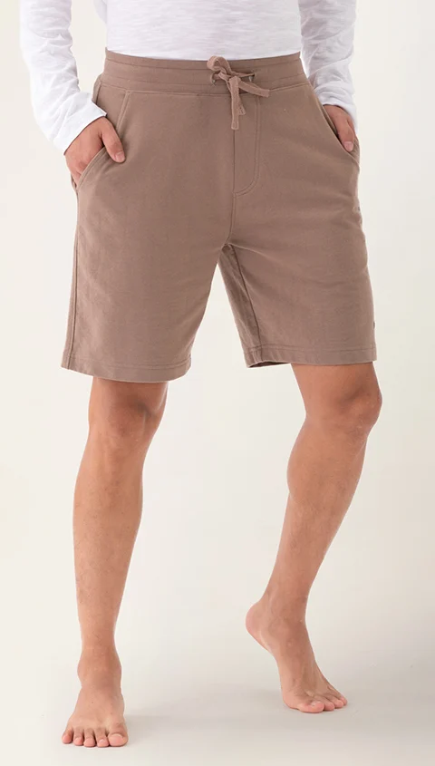 Better Basics French Terry Sweatshorts Fossil Brown