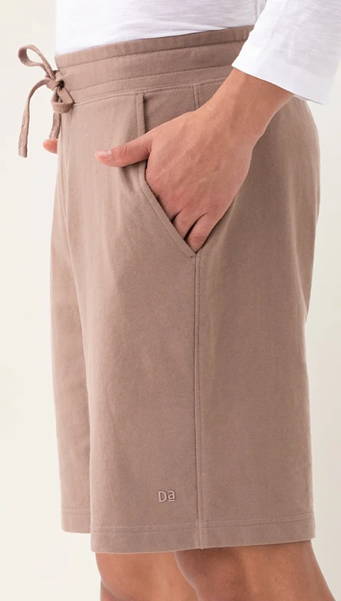 Better Basics French Terry Sweatshorts Fossil Brown