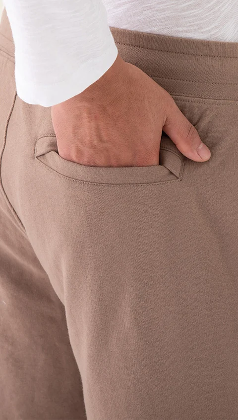 Better Basics French Terry Sweatshorts Fossil Brown