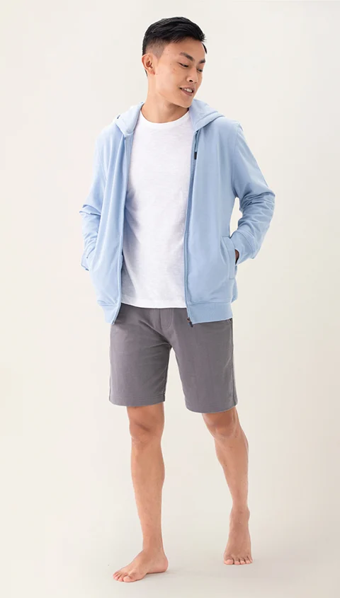 Better Basics French Terry Sweatshorts Quiet Grey