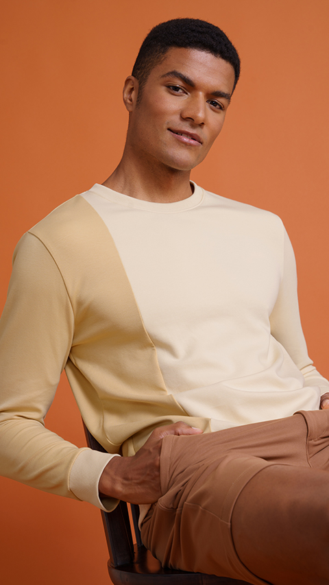 Butter color sweatshirt hotsell