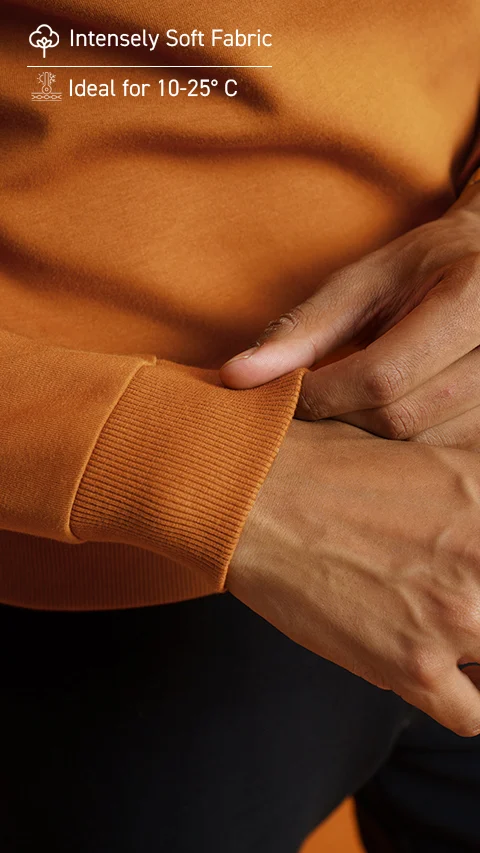 Constant Half-Zipped Sweatshirt Caramel Brown